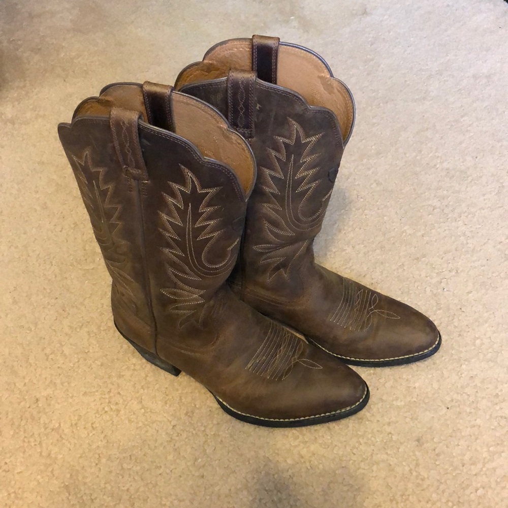 Cowboy boots. Worn once!!